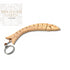 Olive Wood Fish Rosary Key Chain